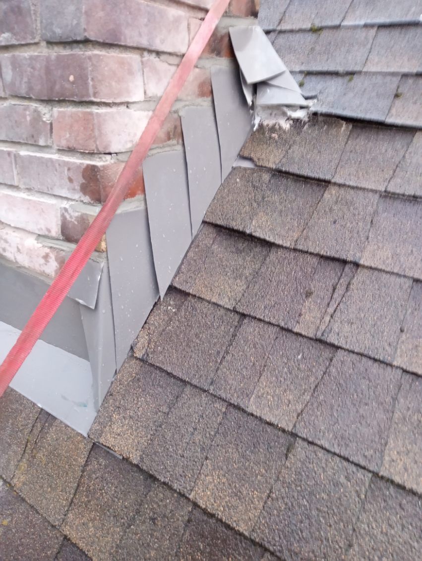 Completed roofing job.