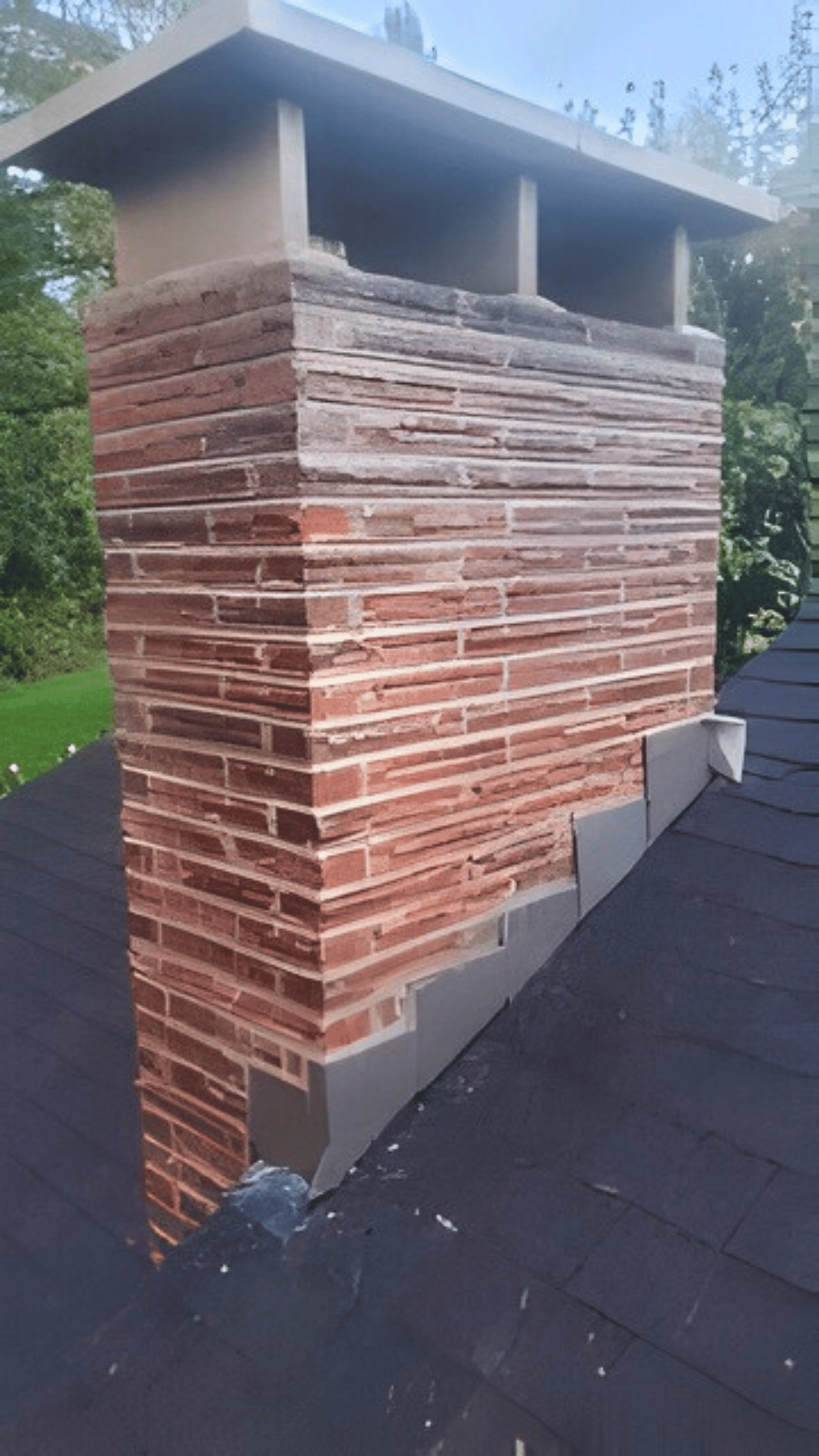 Finished chimney repair job.