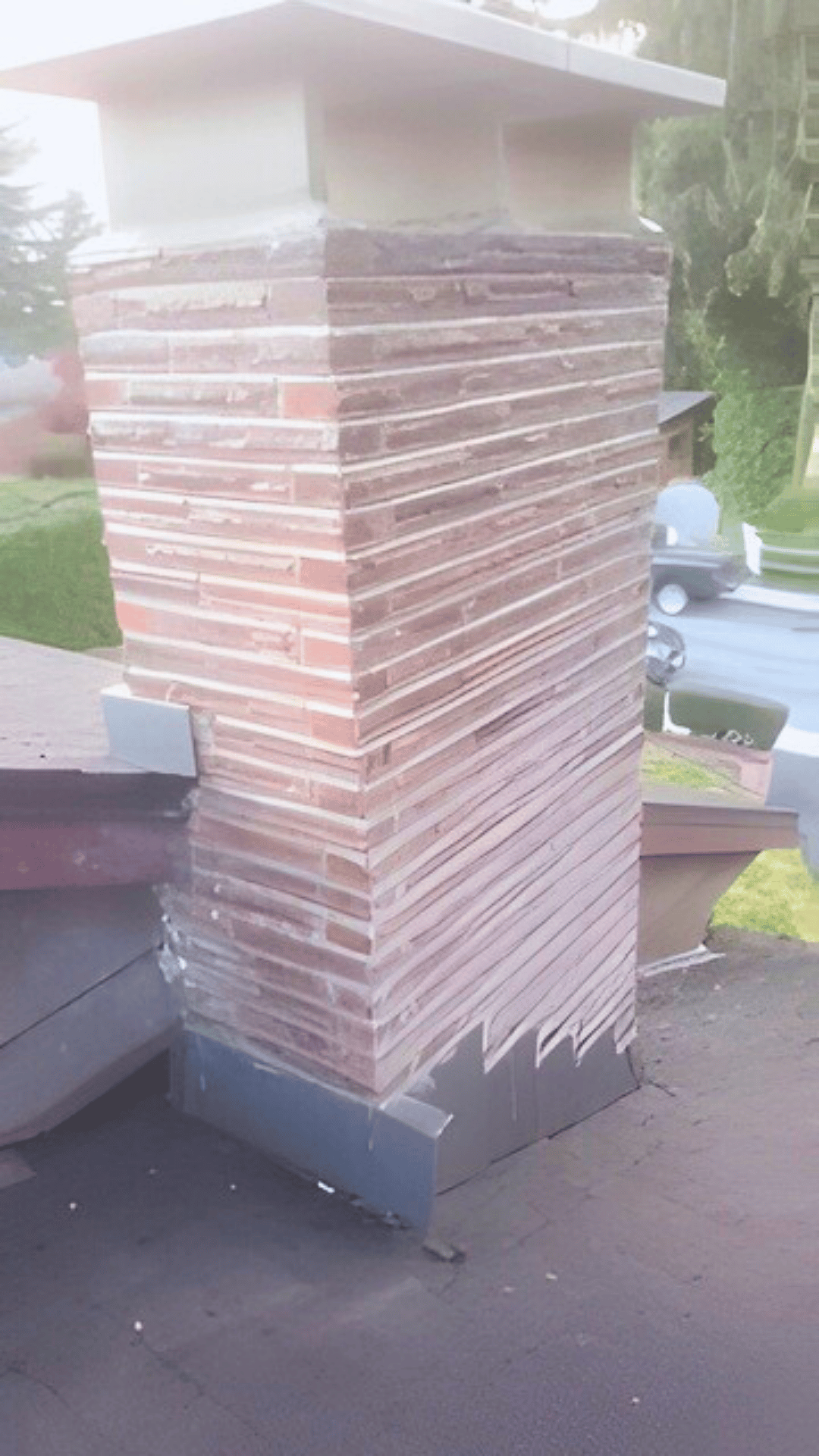 Finished chimney repair job.
