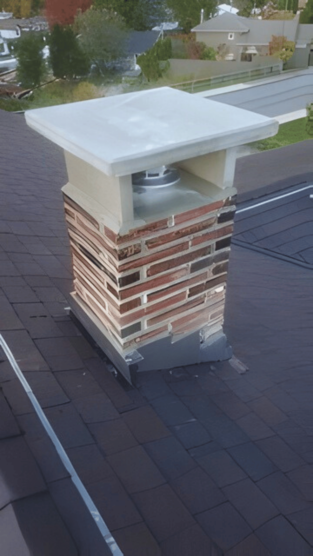 Finished chimney repair job.