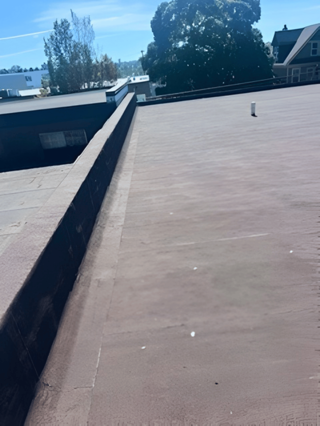 Completed roofing job.