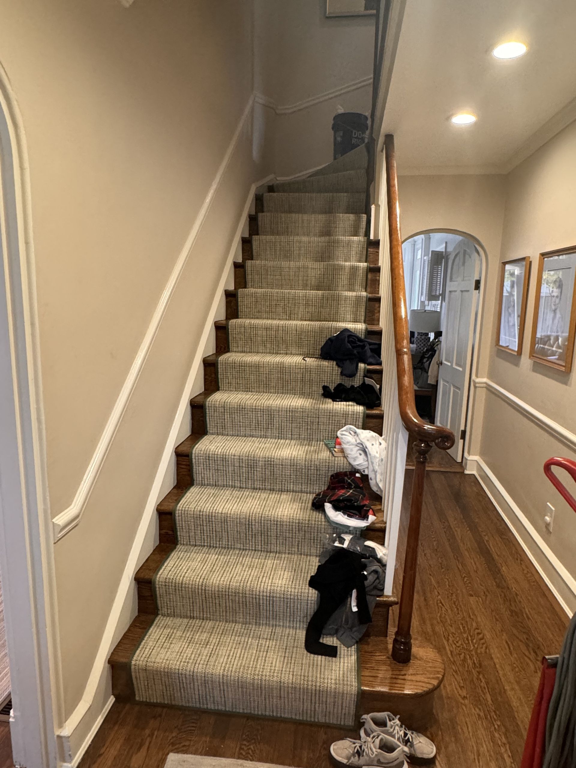 Stairs Before — Derwood, MD — Bright Cleaning Industries