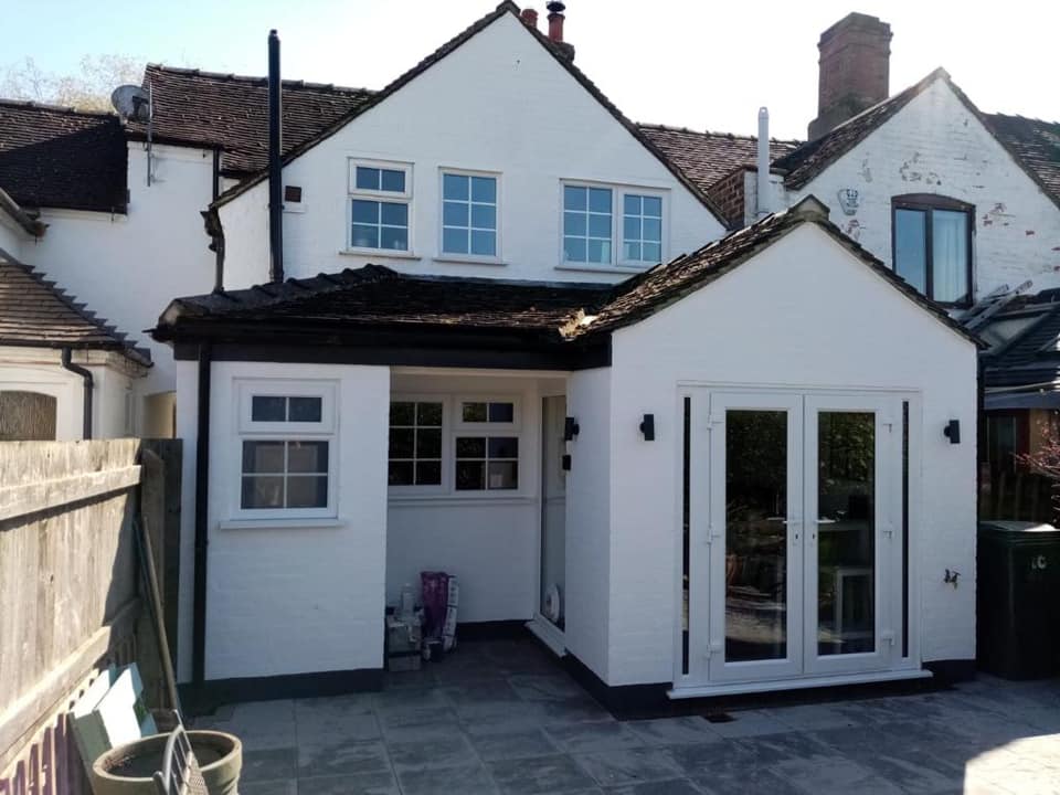 Extension at the back of a house