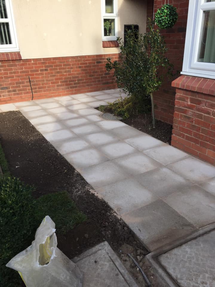 Stretch of paving around home