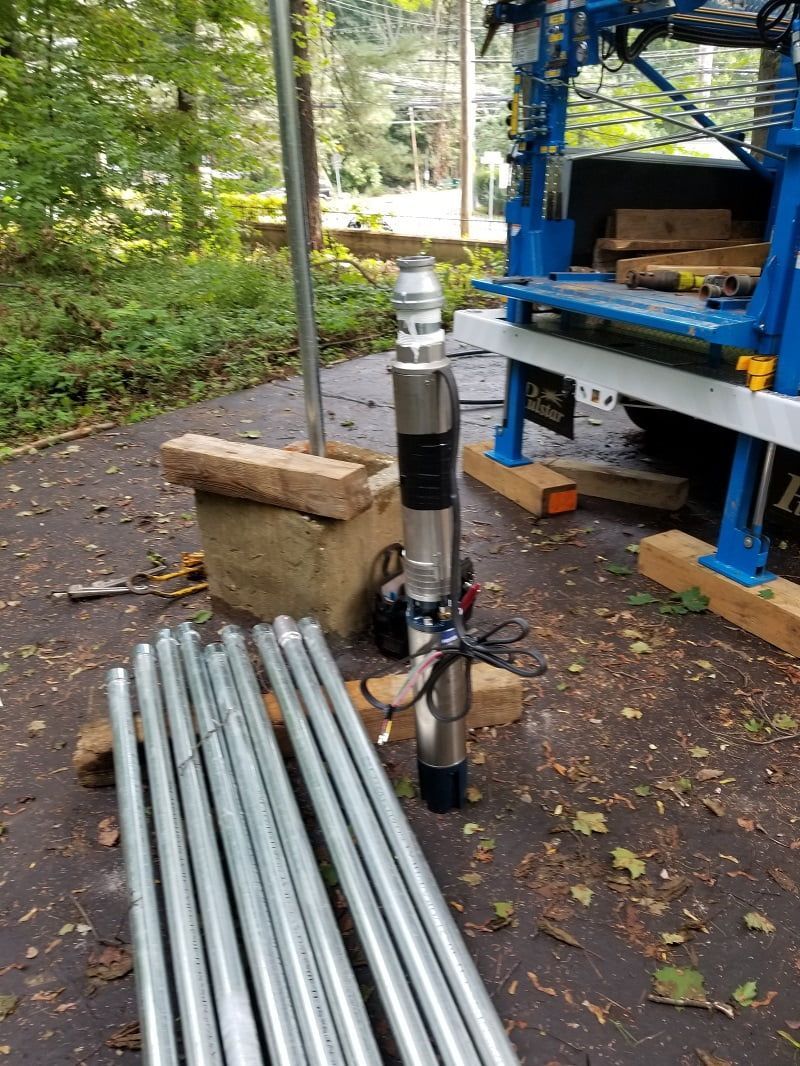 New well pump installation