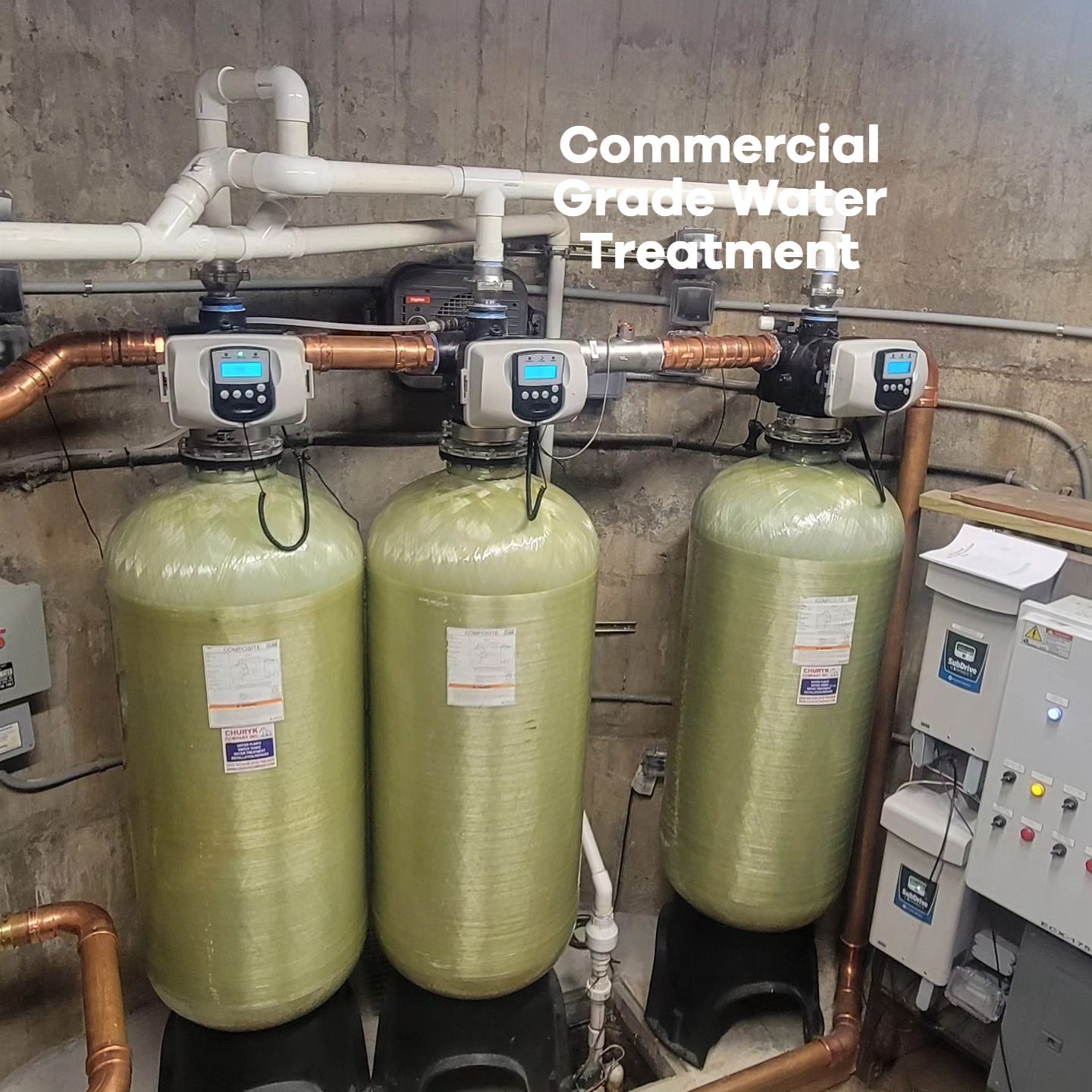 A picture of a commercial grade water treatment system