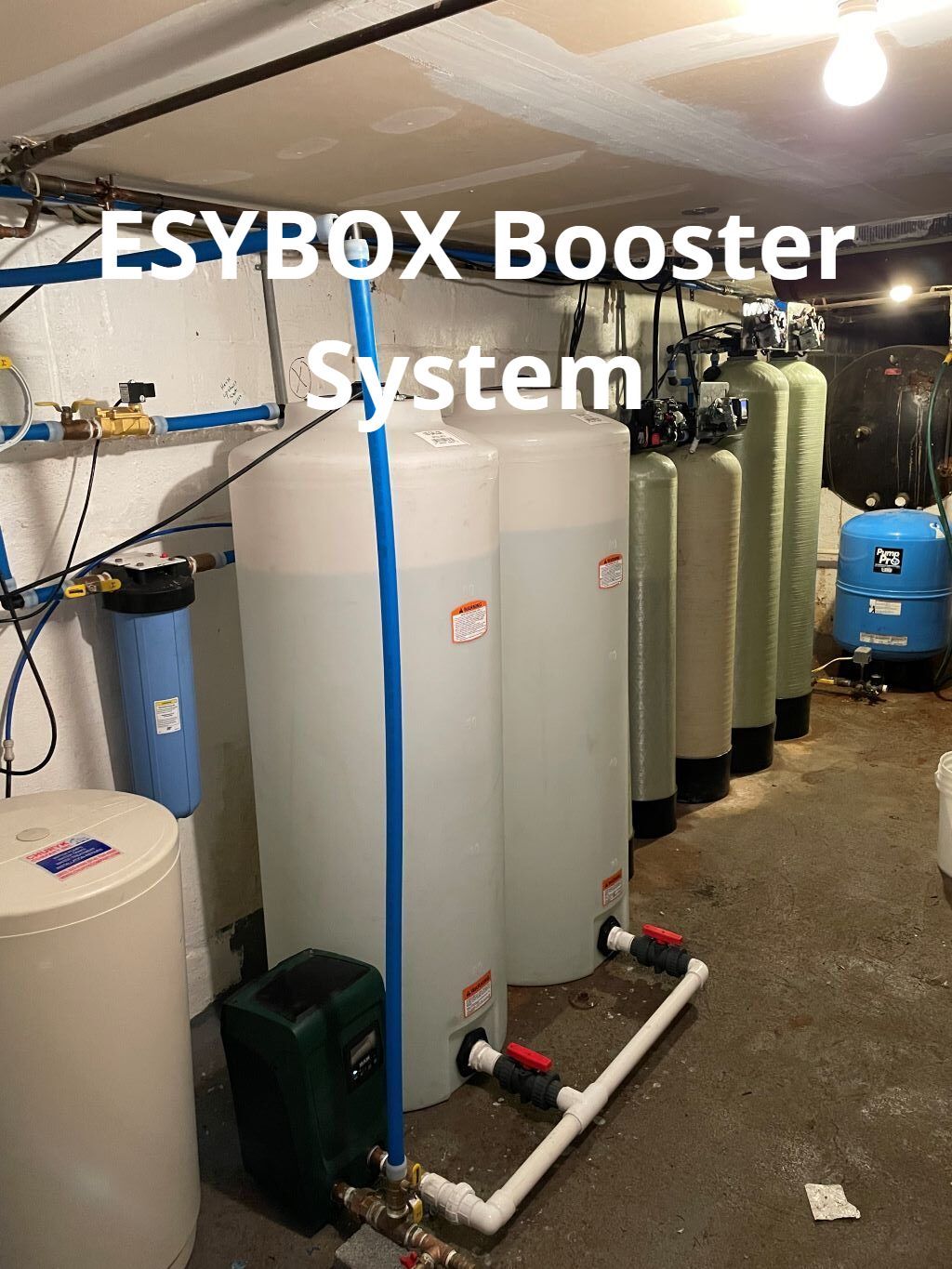 Booster system for well water