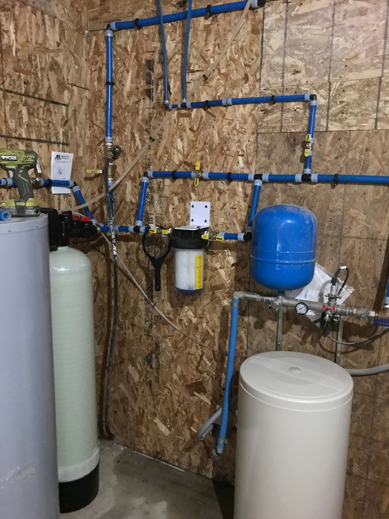 Churyk Company Home Well Water systems including pumps, filtration and tanks