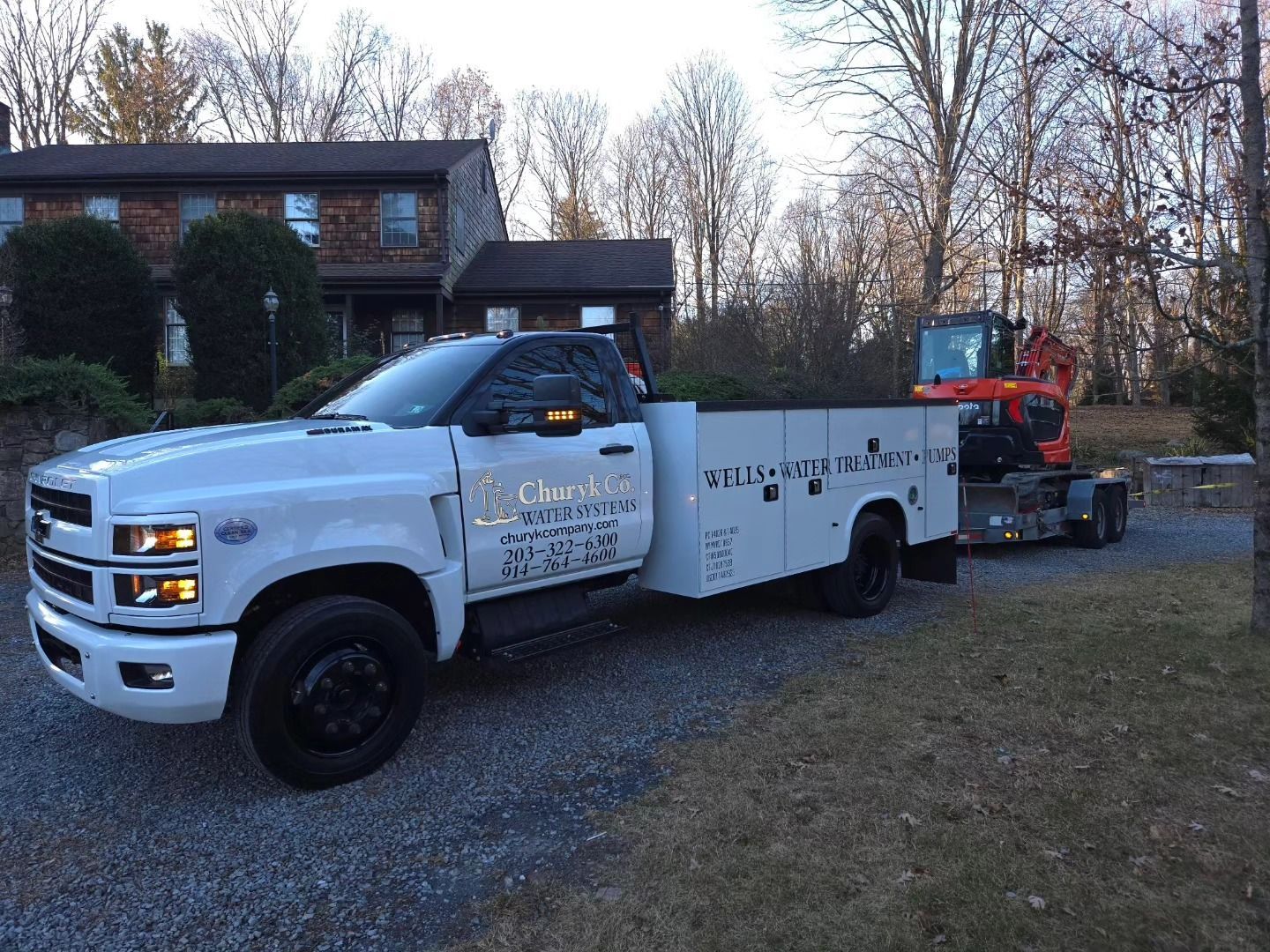 Churyk Company well water solutions truck