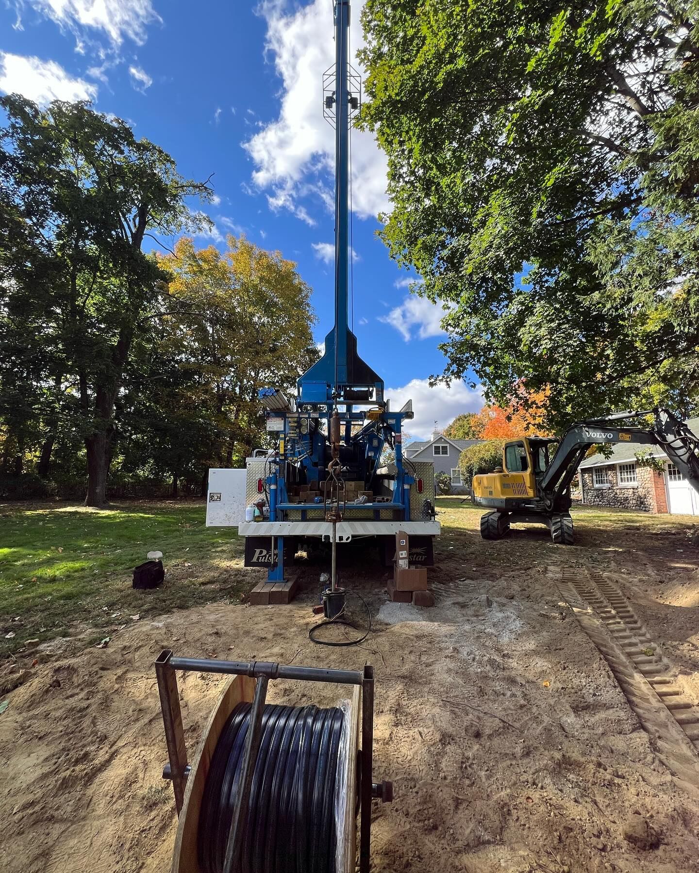 Churyk Company well water solutions truck installing new well pump