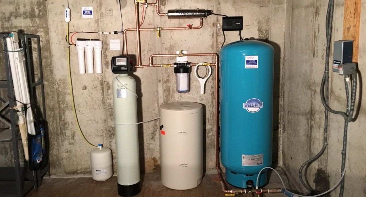 Churyk Company Home Well Water systems including pumps, filtration and tanks