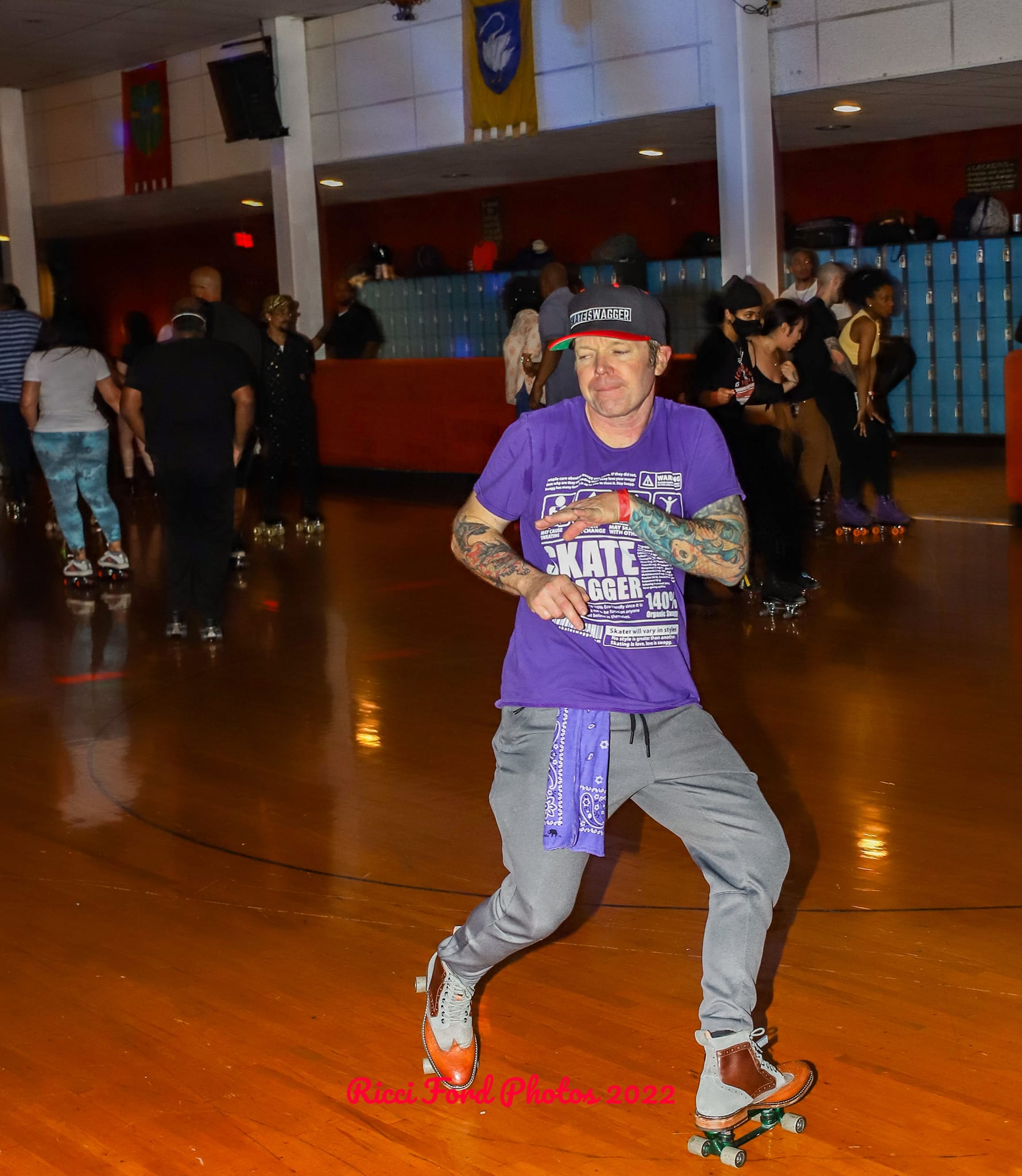 roller skater at a 2raw skate party