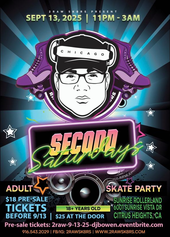 2 Raw New year 's eve Skate party in the Bay Area June 14th