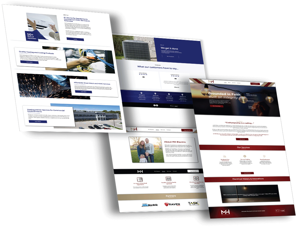 A bunch of brochures are stacked on top of each other on a white background.