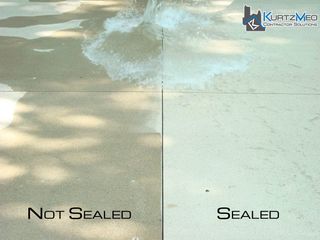 Concrete Staining — Before and After Sealed Concrete in Fort Wayne, IN
