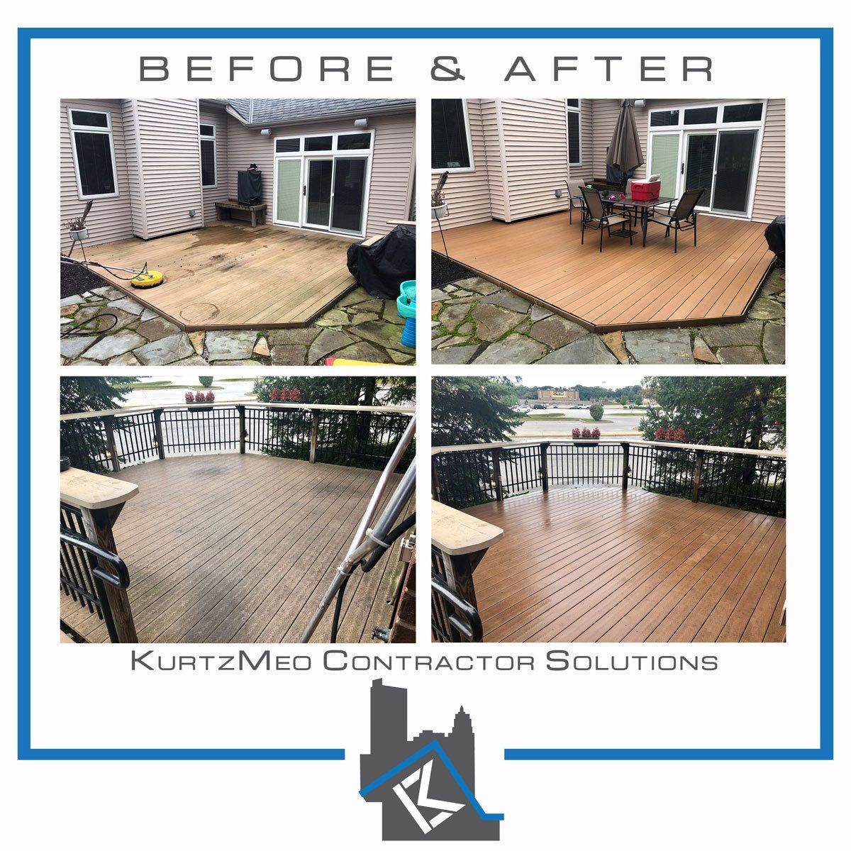 Patios Before and After — Fort Wayne, IN — Kurtz Meo Contractor Solutions