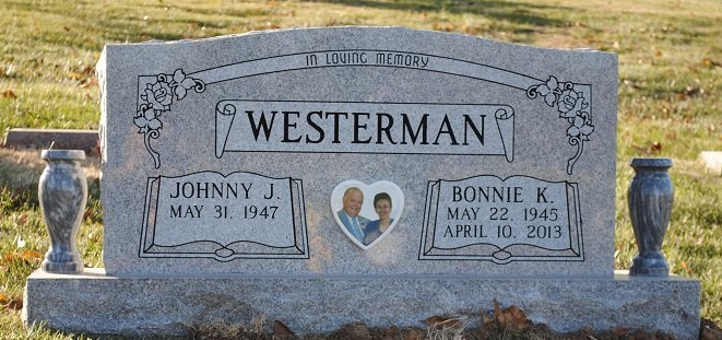 grey companion monument with photo