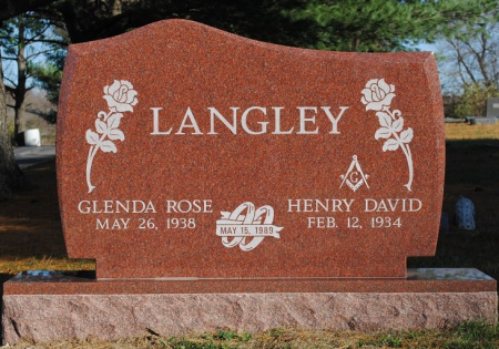 red granite monument