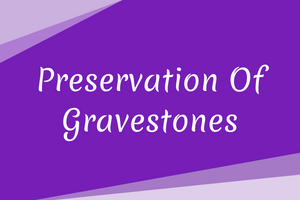 preservation of gravestones