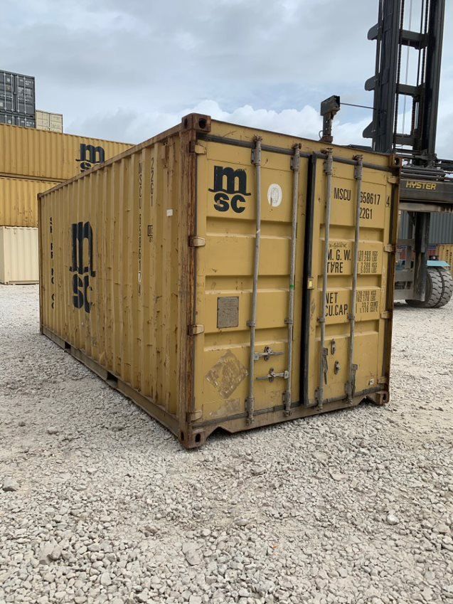 Used Yellow Container