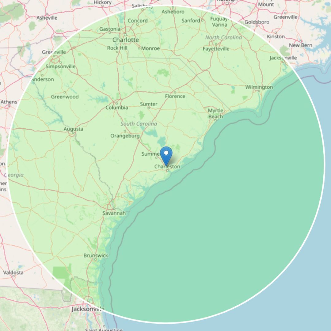 200 mile radius shipping container delivery in Charleston, SC