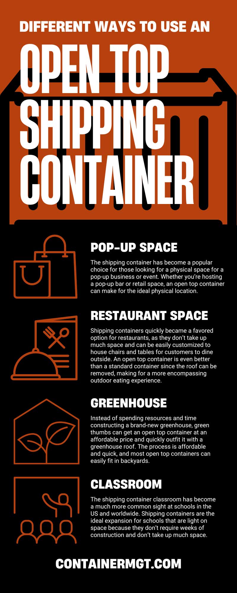 Different Ways To Use an Open Top Shipping Container