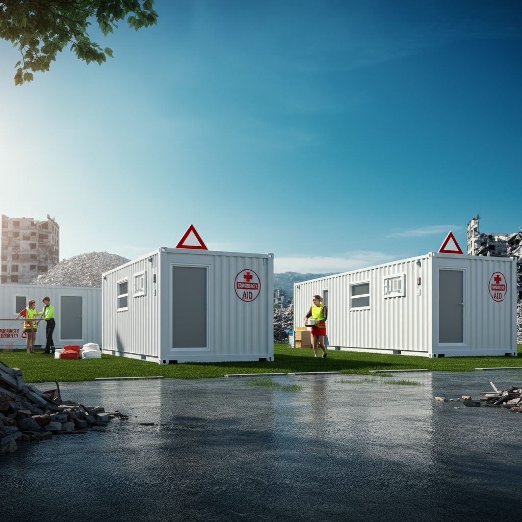 Shipping Containers used as Rapid Reponse Emergency Shelters and Clinics 