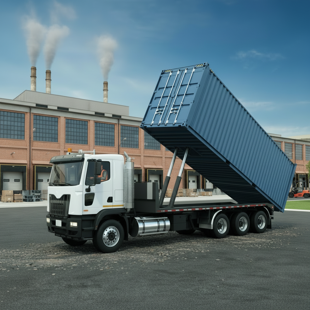 Shipping containers with Indiana state flag in the background