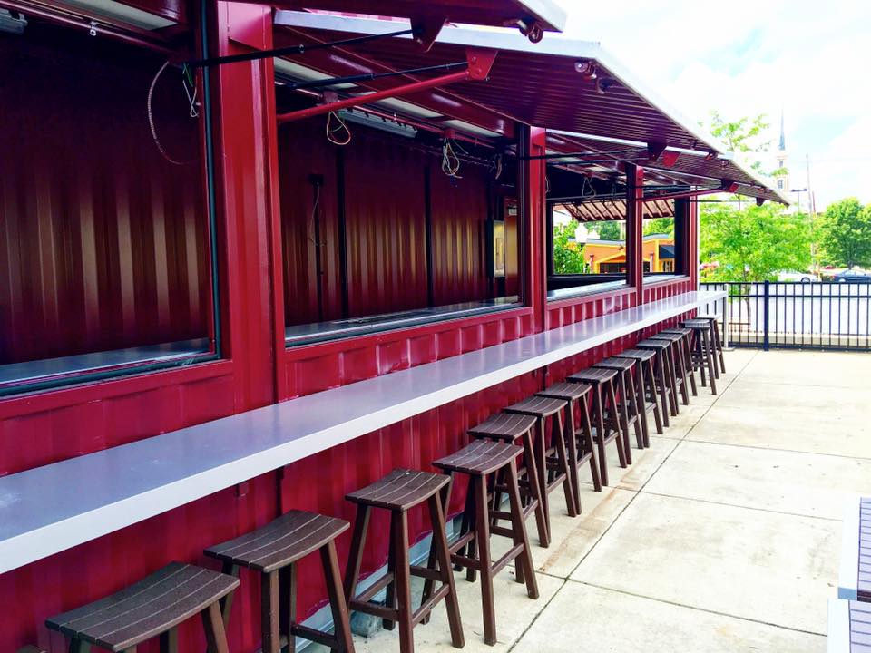 Completed Wine Container From a 40’ High Cube Container