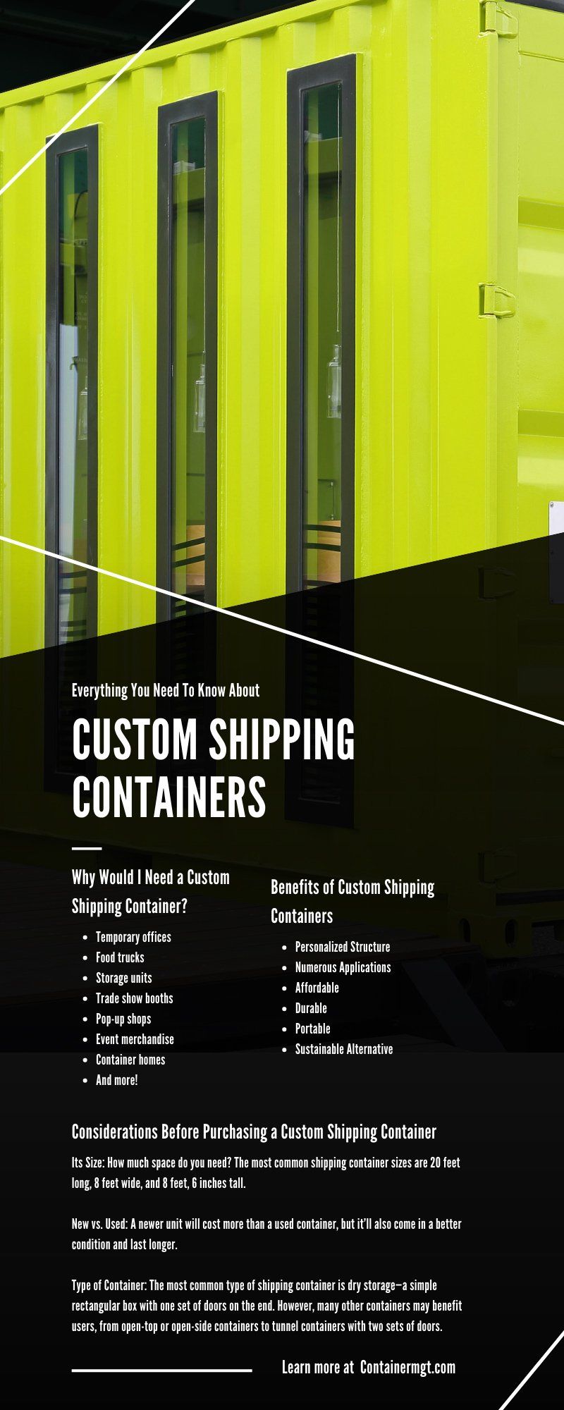 Everything You Need To Know About Custom Shipping Containers