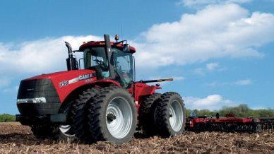 tractor in open field
