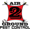 a logo for air 2 ground pest control with ants and wasps