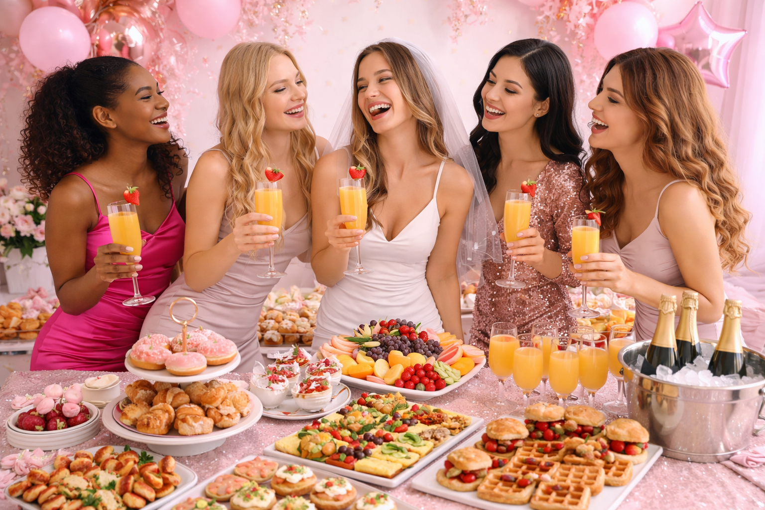 Champagne Brunch photo for Bachelorette Catering