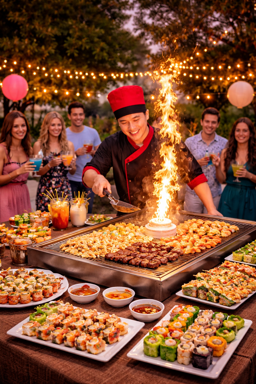 Hibachi Personal Chef at Bachelorette Catering
