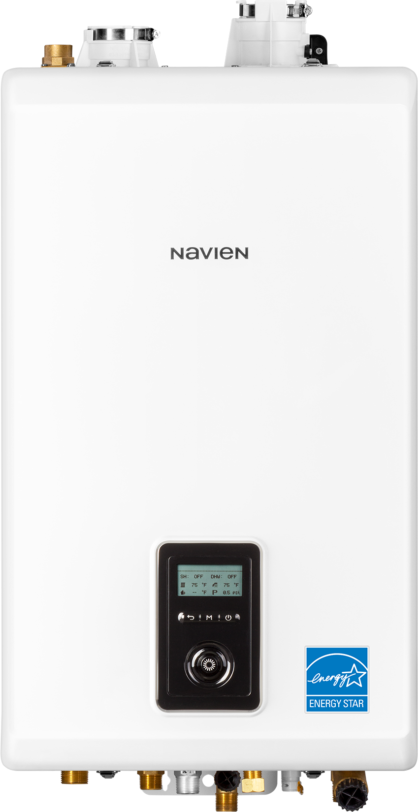 Navien's Water Heater with a logo of ao smith