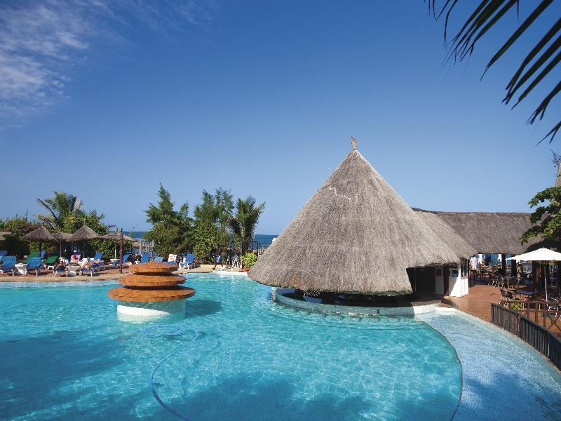 Swimming pool in sunny African resort