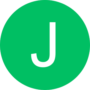 The letter j is in a green circle on a white background.