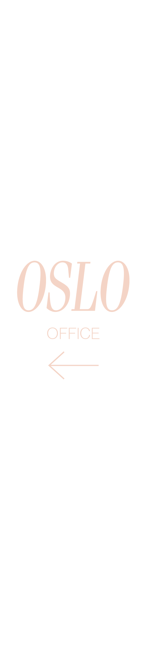 En hvit bakgrunn med ordet oslo office på.