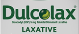 Dulcolax laxative product logo in green and white packaging