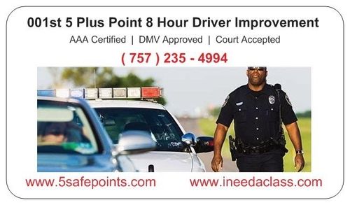 ENROLL IN 8 HOUR VIRGINIA DMV DRIVER IMPROVEMENT COURSE 