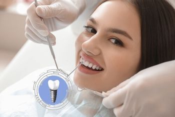 A Dental Patient Smiling as a Professional Examines Her Teeth — Killara Dental in East Killara, NSW