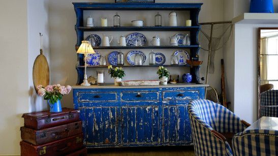 Storage space with china cabinet, bookcase, and display solutions