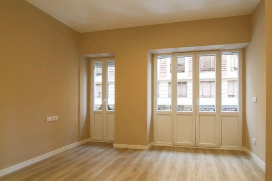 Asian-inspired storage space with sliding doors