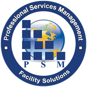 Blue circle logo with 