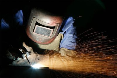 Welder at Work - Metalworking in Portland, OR