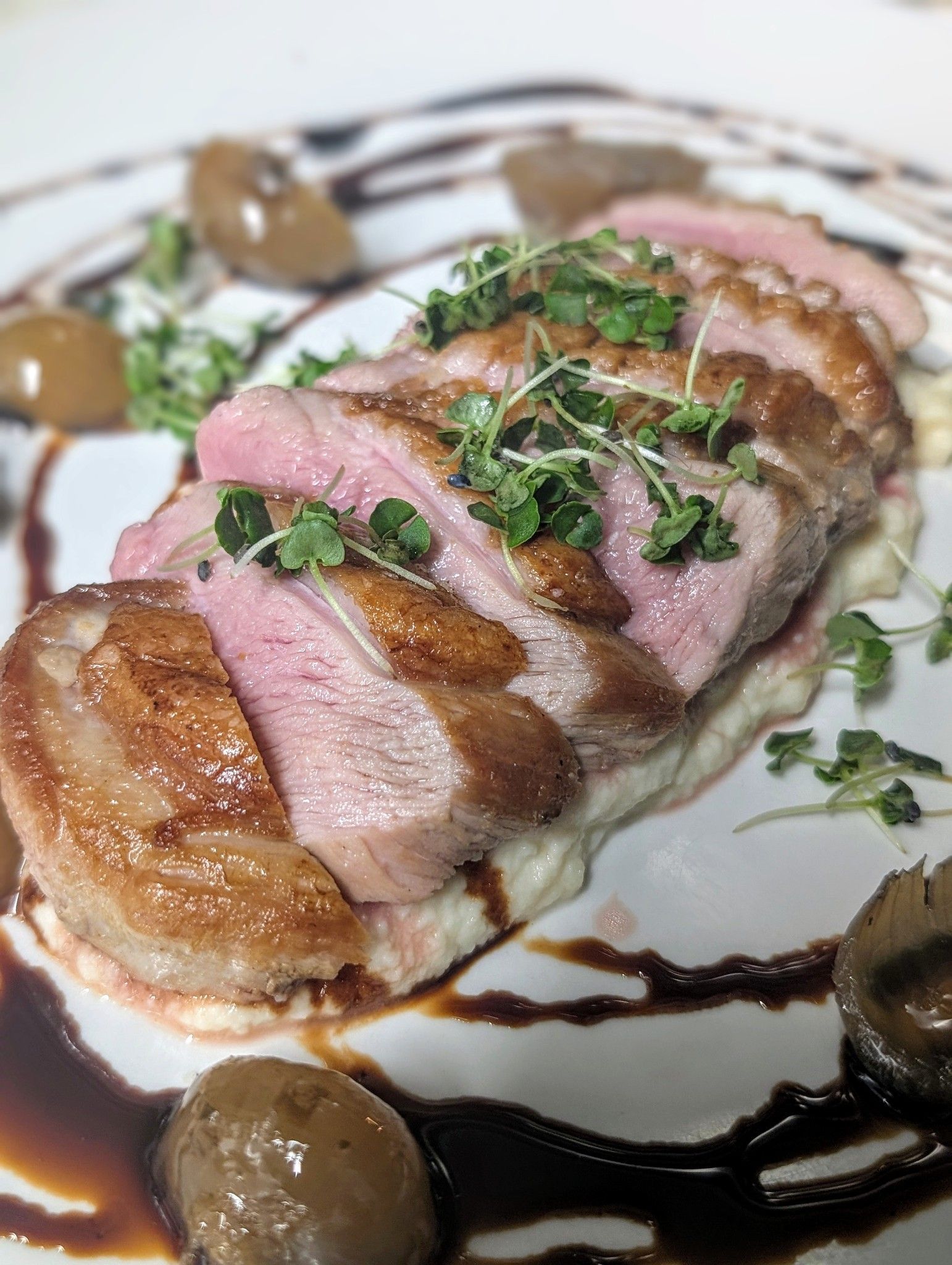 Wine Knot duck breast
