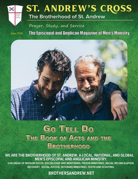 Magazine cover: Group of men