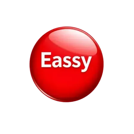 Red button with the word 