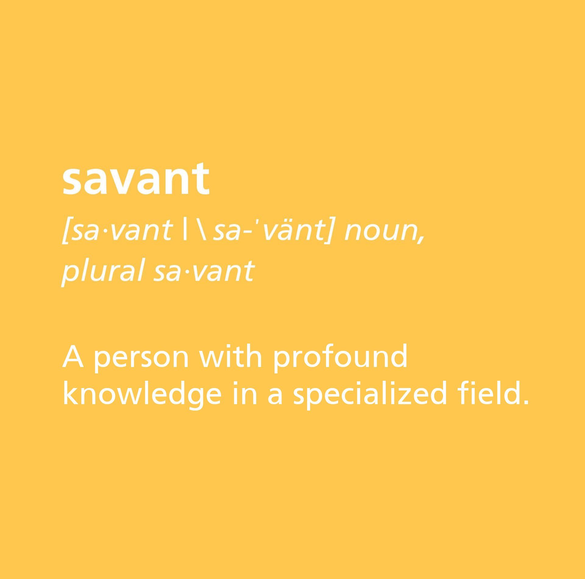 A person with profound knowledge in a specialized field.