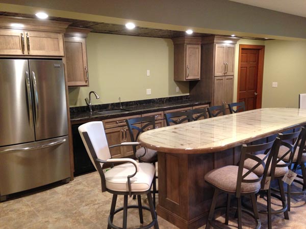 ash color wood cabinets kitchen